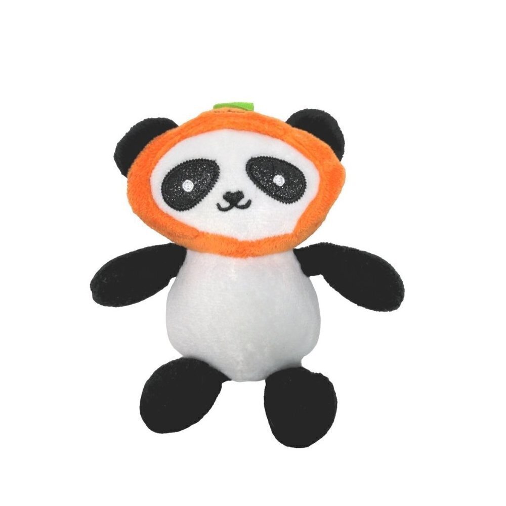 Dan Dee Halloween Pumpkin Panda Bear Plush Stuffed Animal 2018 7.25”